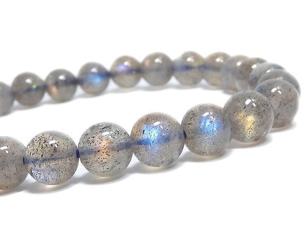 [Video][One of a kind] Labradorite AAA Round 7mm Bracelet NO.18