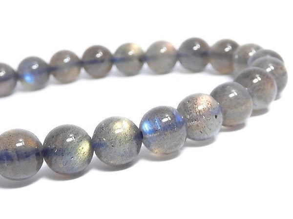 [Video][One of a kind] Labradorite AAA Round 7mm Bracelet NO.20