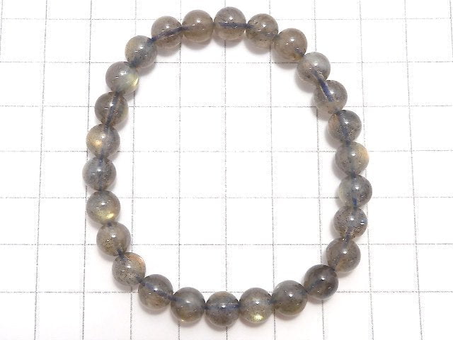 [Video][One of a kind] Labradorite AAA Round 7mm Bracelet NO.21