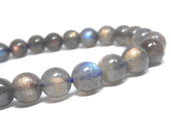 [Video][One of a kind] Labradorite AAA Round 7mm Bracelet NO.24