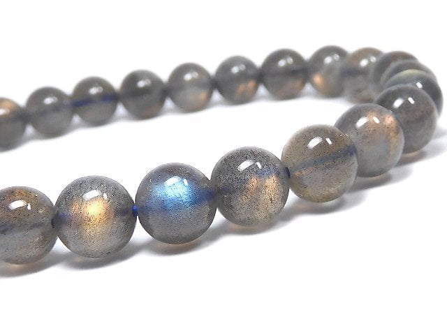 [Video][One of a kind] Labradorite AAA Round 7mm Bracelet NO.25