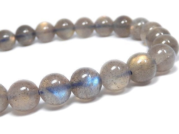 [Video][One of a kind] Labradorite AAA Round 7mm Bracelet NO.27