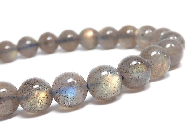 [Video][One of a kind] Labradorite AAA Round 7mm Bracelet NO.29