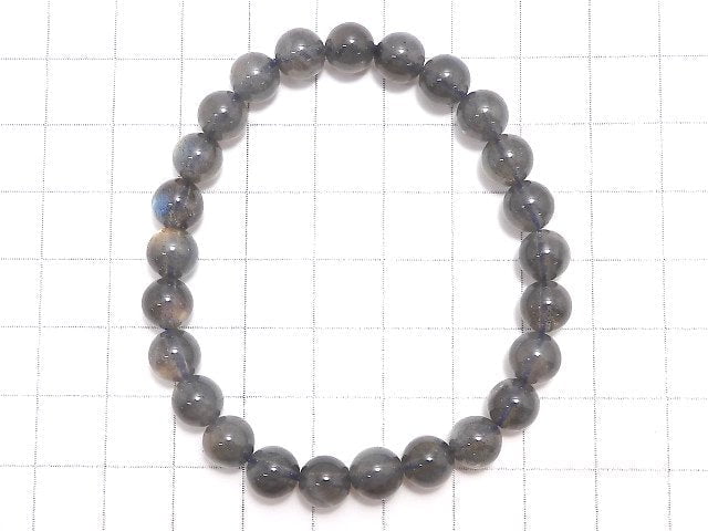 [Video][One of a kind] Labradorite AAA Round 7mm Bracelet NO.30