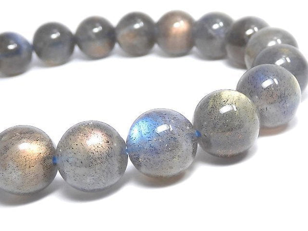 [Video][One of a kind] Labradorite AAA Round 9mm Bracelet NO.37