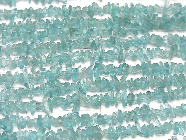 [Video]High Quality Blue Apatite AA++ Chips (Small Nugget) 1 strand beads (aprx.33inch/82cm)