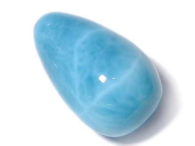 [Video][One of a kind] Larimar Pectolite AAA Half Drilled Hole Drop 1pc NO.11