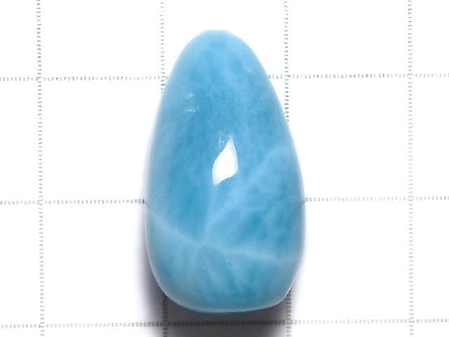 [Video][One of a kind] Larimar Pectolite AAA Half Drilled Hole Drop 1pc NO.11