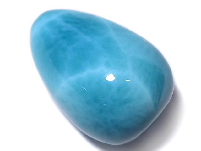 [Video][One of a kind] Larimar Pectolite AAA Half Drilled Hole Drop 1pc NO.13