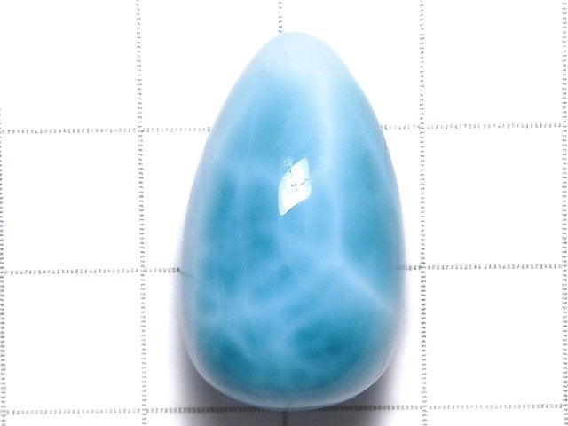 [Video][One of a kind] Larimar Pectolite AAA Half Drilled Hole Drop 1pc NO.14