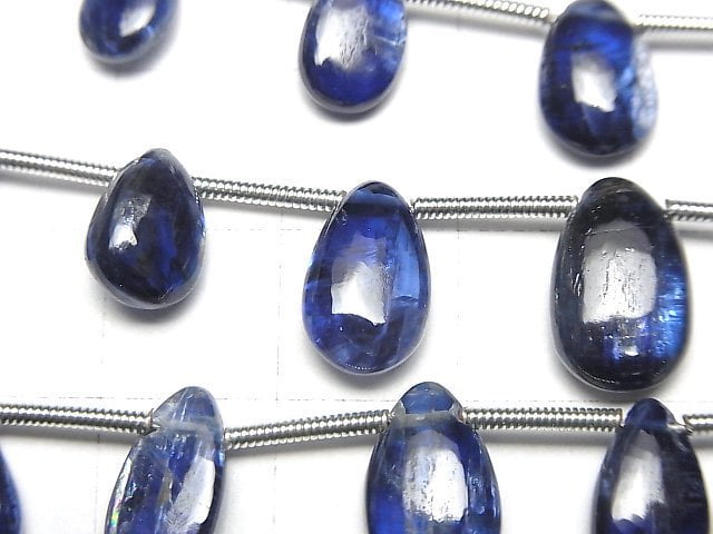 [Video] Kyanite AA++ Pear shape (Smooth) [Dark color] half or 1strand (12pcs)