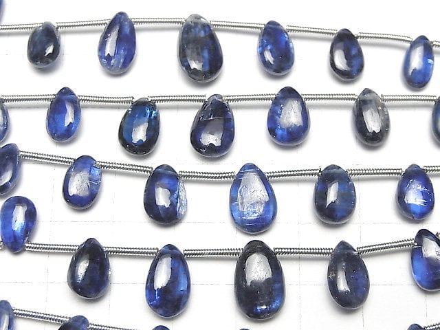 [Video] Kyanite AA++ Pear shape (Smooth) [Dark color] half or 1strand (12pcs)