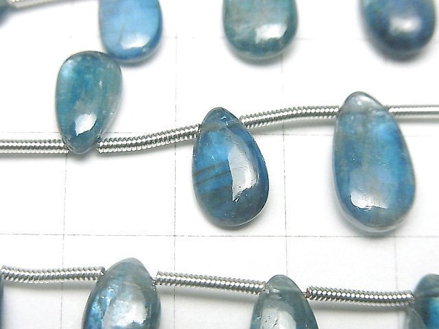 [Video] Indigo Blue Kyanite AA++ Pear Shape (Smooth) half or 1strand (12pcs)