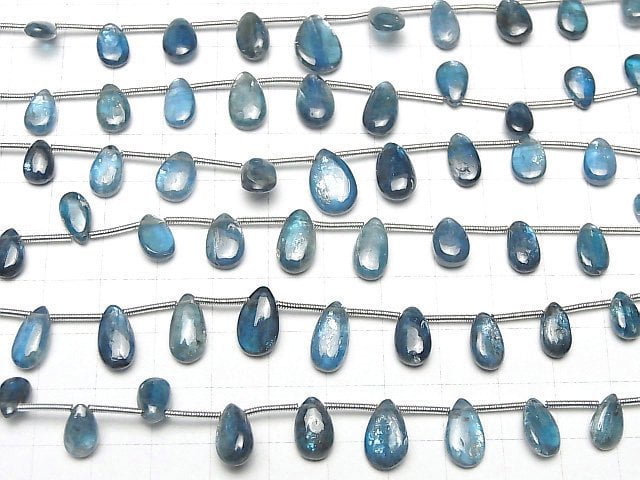 [Video] Indigo Blue Kyanite AA++ Pear Shape (Smooth) half or 1strand (12pcs)