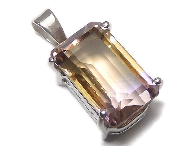 [Video][One of a kind] High Quality Ametrine AAA Faceted Pendant Silver925 NO.86