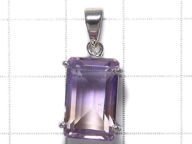 [Video][One of a kind] High Quality Ametrine AAA Faceted Pendant Silver925 NO.88