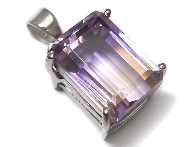 [Video][One of a kind] High Quality Ametrine AAA Faceted Pendant Silver925 NO.89