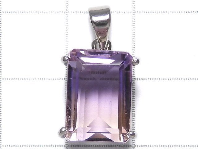 [Video][One of a kind] High Quality Ametrine AAA Faceted Pendant Silver925 NO.89