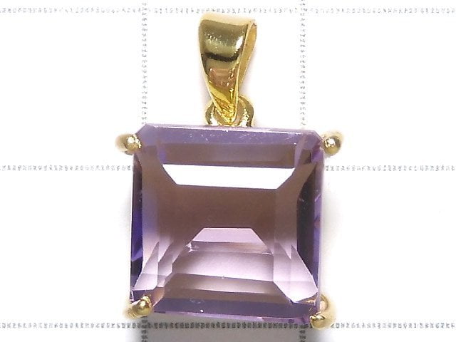 [Video][One of a kind] High Quality Ametrine AAA Faceted Pendant 18KGP NO.98