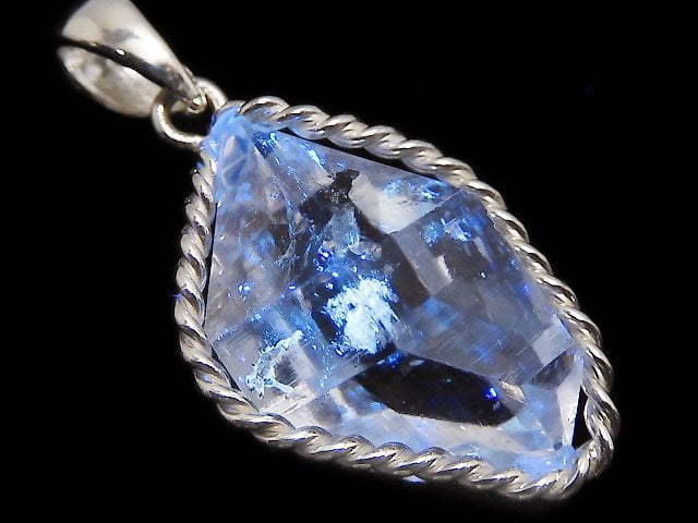 [Video][One of a kind] NYHerkimer Diamond Pendant Silver925 NO.21