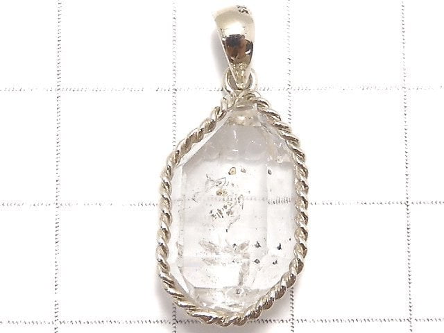 [Video][One of a kind] NYHerkimer Diamond Pendant Silver925 NO.22