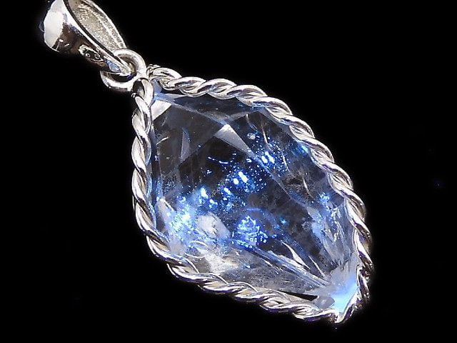 [Video][One of a kind] NYHerkimer Diamond Pendant Silver925 NO.24