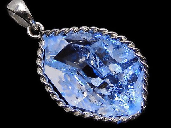 [Video][One of a kind] NYHerkimer Diamond Pendant Silver925 NO.27