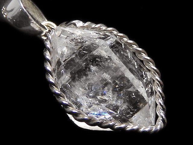 [Video][One of a kind] NYHerkimer Diamond Pendant Silver925 NO.30