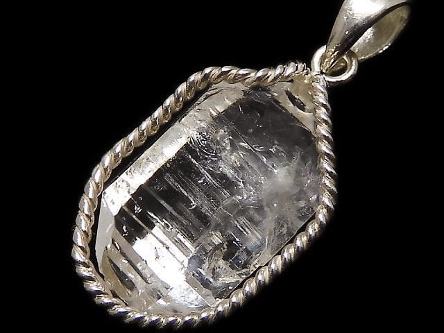 [Video][One of a kind] NYHerkimer Diamond Pendant Silver925 NO.36