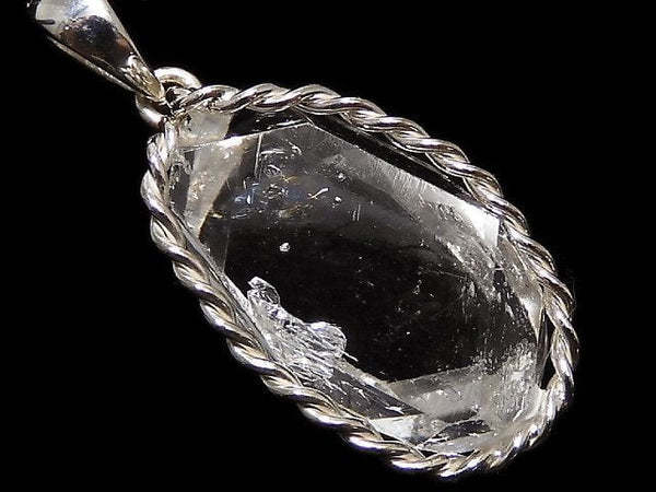 [Video][One of a kind] NYHerkimer Diamond Pendant Silver925 NO.37