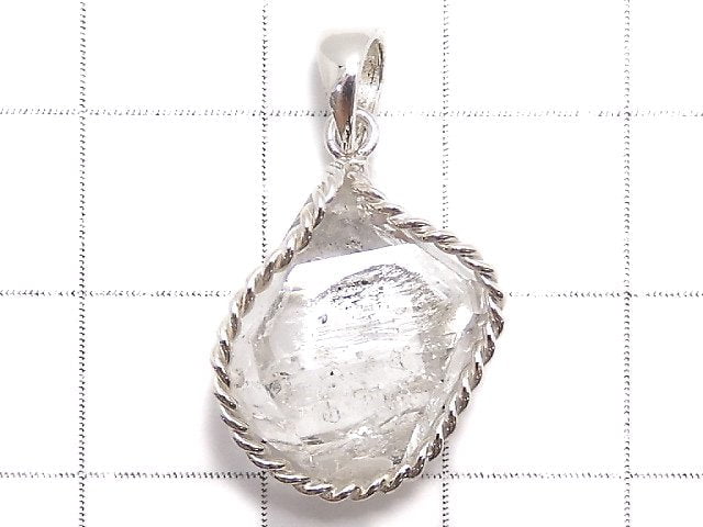 [Video][One of a kind] NYHerkimer Diamond Pendant Silver925 NO.39