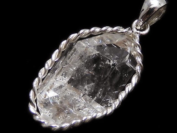 [Video][One of a kind] NYHerkimer Diamond Pendant Silver925 NO.50