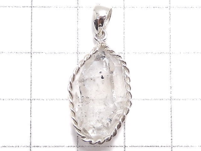 [Video][One of a kind] NYHerkimer Diamond Pendant Silver925 NO.50