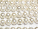 [Video]Shell Pearl (Sugar Pearl) Off-White Round 8mm 1strand beads (aprx.15inch/38cm)