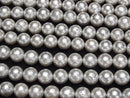 [Video]Shell Pearl (Sugar Pearl) Silver Round 10mm 1strand beads (aprx.15inch/38cm)