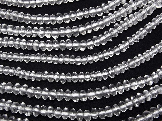 [Video] Crystal AA++ Roundel 6x6x4mm 1strand beads (aprx.15inch/38cm)