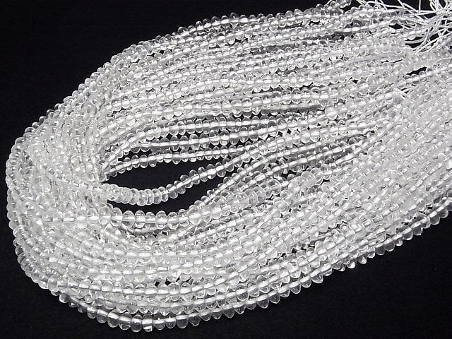 [Video] Crystal AA++ Roundel 6x6x4mm 1strand beads (aprx.15inch/38cm)