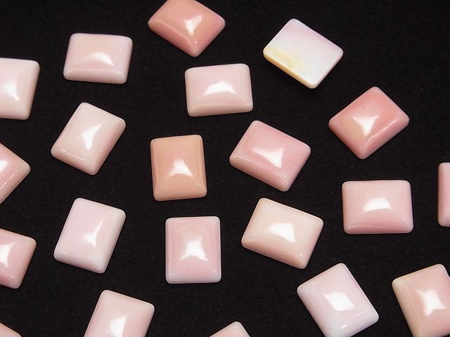 [Video] High Quality Queen Conch Shell AAA Rectangle Cabochon 10x8mm 1pc