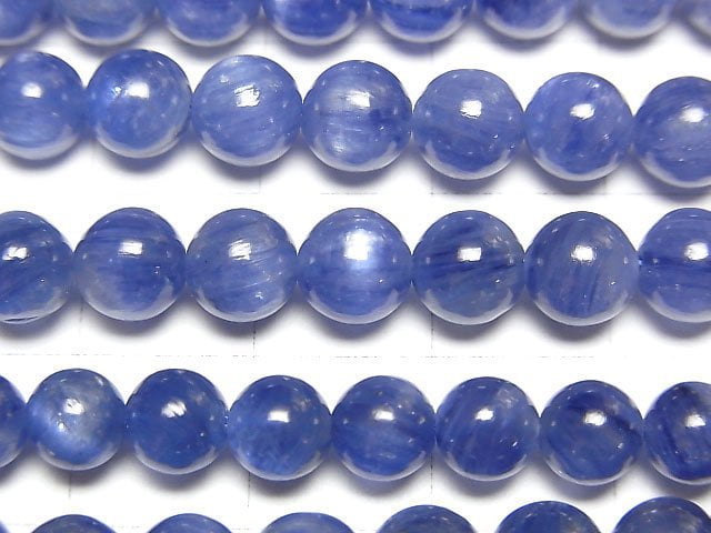 [Video]Kyanite AAA Round 6mm 1/4 or 1strand beads (aprx.15inch/36cm)