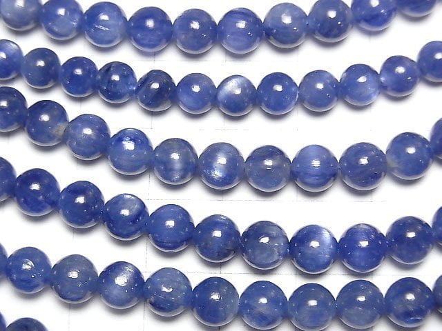 [Video]Kyanite AAA Round 6mm 1/4 or 1strand beads (aprx.15inch/36cm)