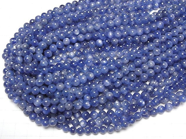 [Video]Kyanite AAA Round 6mm 1/4 or 1strand beads (aprx.15inch/36cm)