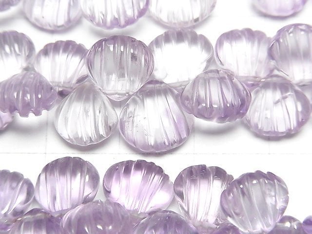 [Video]High Quality Pink Amethyst AAA- Carved Chestnut half or 1strand (18pcs)