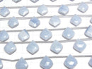 [Video] Blue Opal AA++ Deformed Faceted Pear Shape 1strand beads (aprx.4inch/10cm)