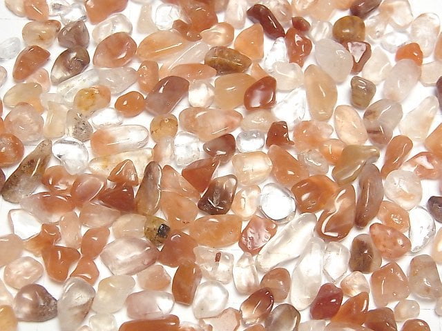 Red Hematite Quartz Undrilled Chips 100g