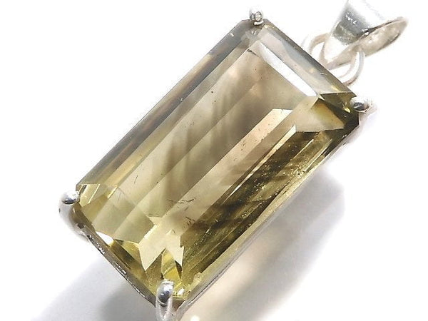 [Video][One of a kind] Lemon x Smoky Quartz AAA- Pendant Silver925 NO.25