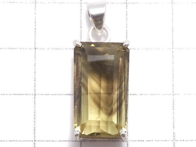 [Video][One of a kind] Lemon x Smoky Quartz AAA- Pendant Silver925 NO.25