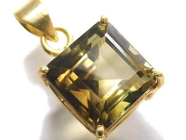 [Video][One of a kind] Lemon x Smoky Quartz AAA- Pendant 18KGP NO.27