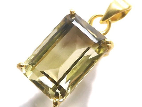 [Video][One of a kind] Lemon x Smoky Quartz AAA- Pendant 18KGP NO.28