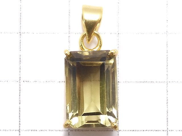 [Video][One of a kind] Lemon x Smoky Quartz AAA- Pendant 18KGP NO.28