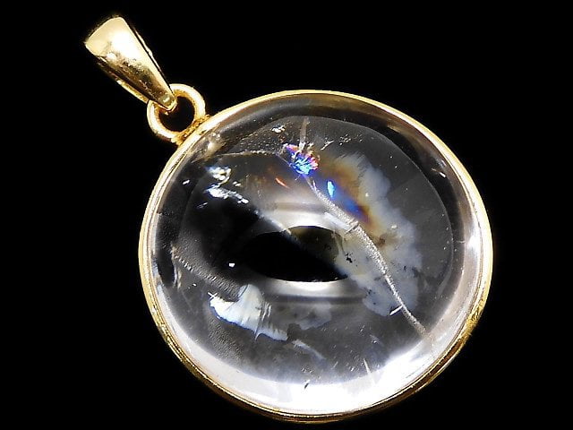 [Video][One of a kind] Iris Quartz AAA- Pendant 18KGP NO.69